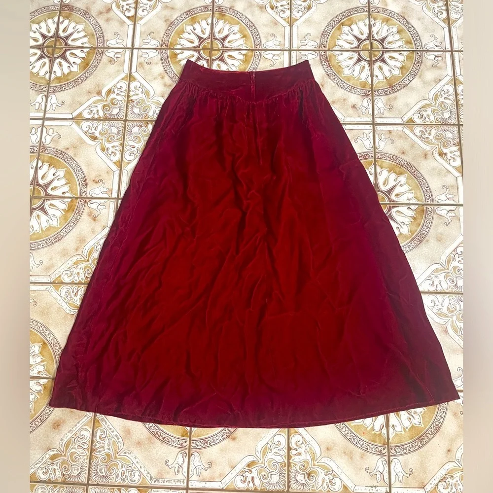Gunne Sax Velvet Maxi Skirt - Picture 4 of 7
